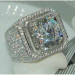 Women/Men Sterling Silver 925 White Topaz